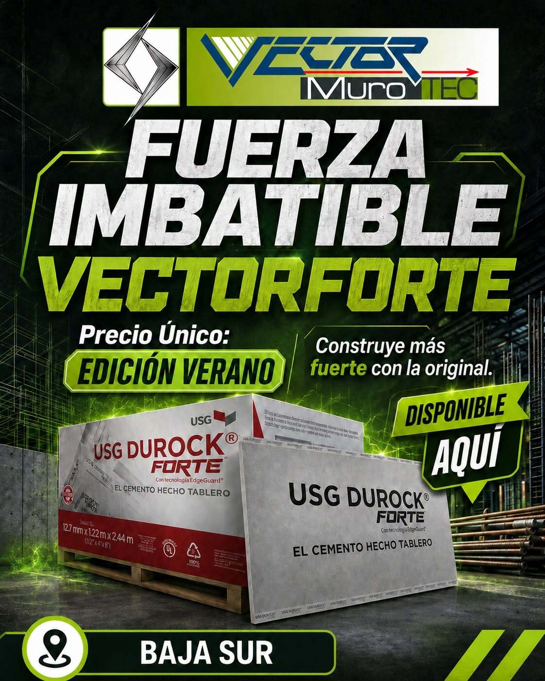 Promoción USG Durock Forte Vector MuroTEC