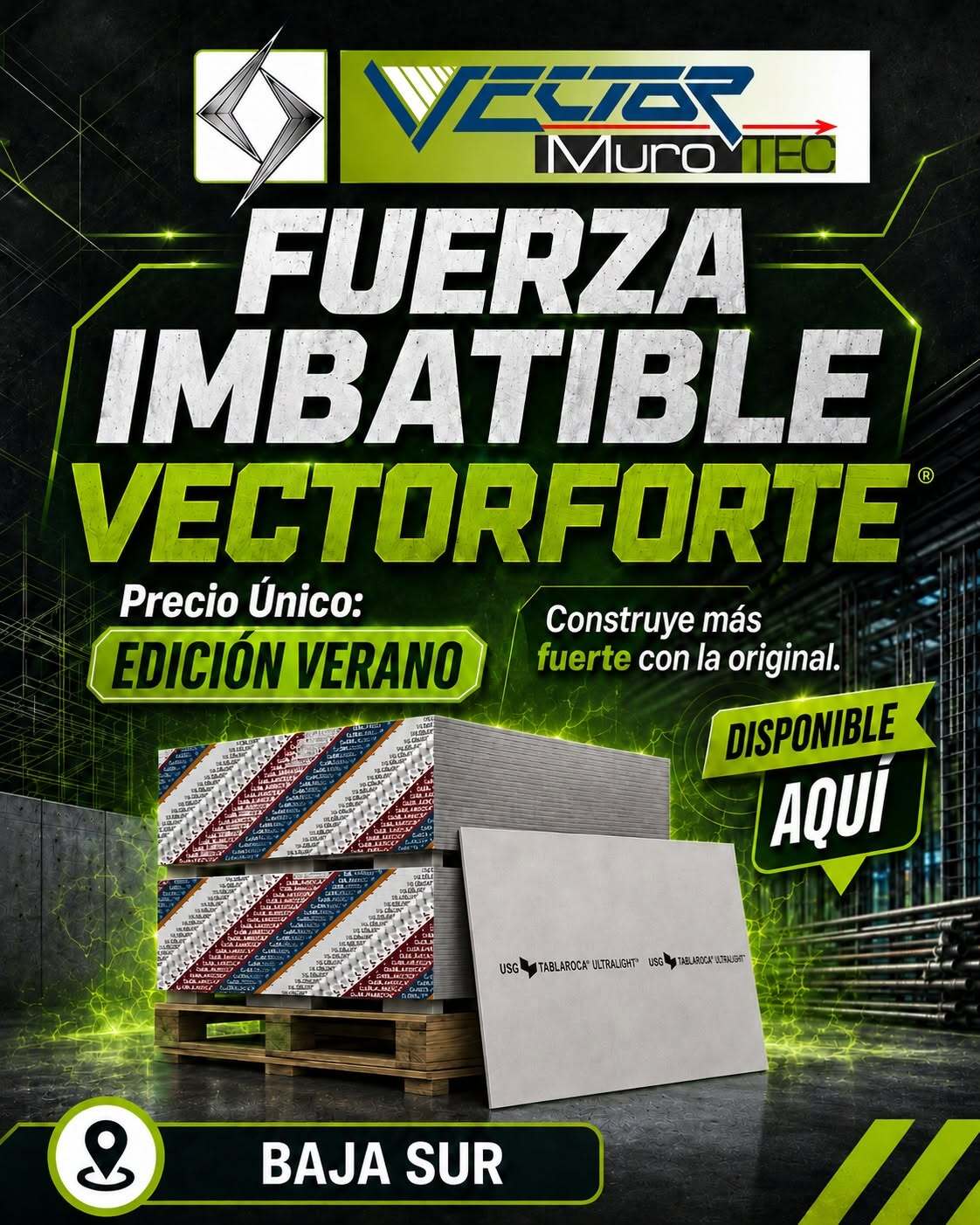 Promoción USG Tablaroca Ultralight Vector MuroTEC